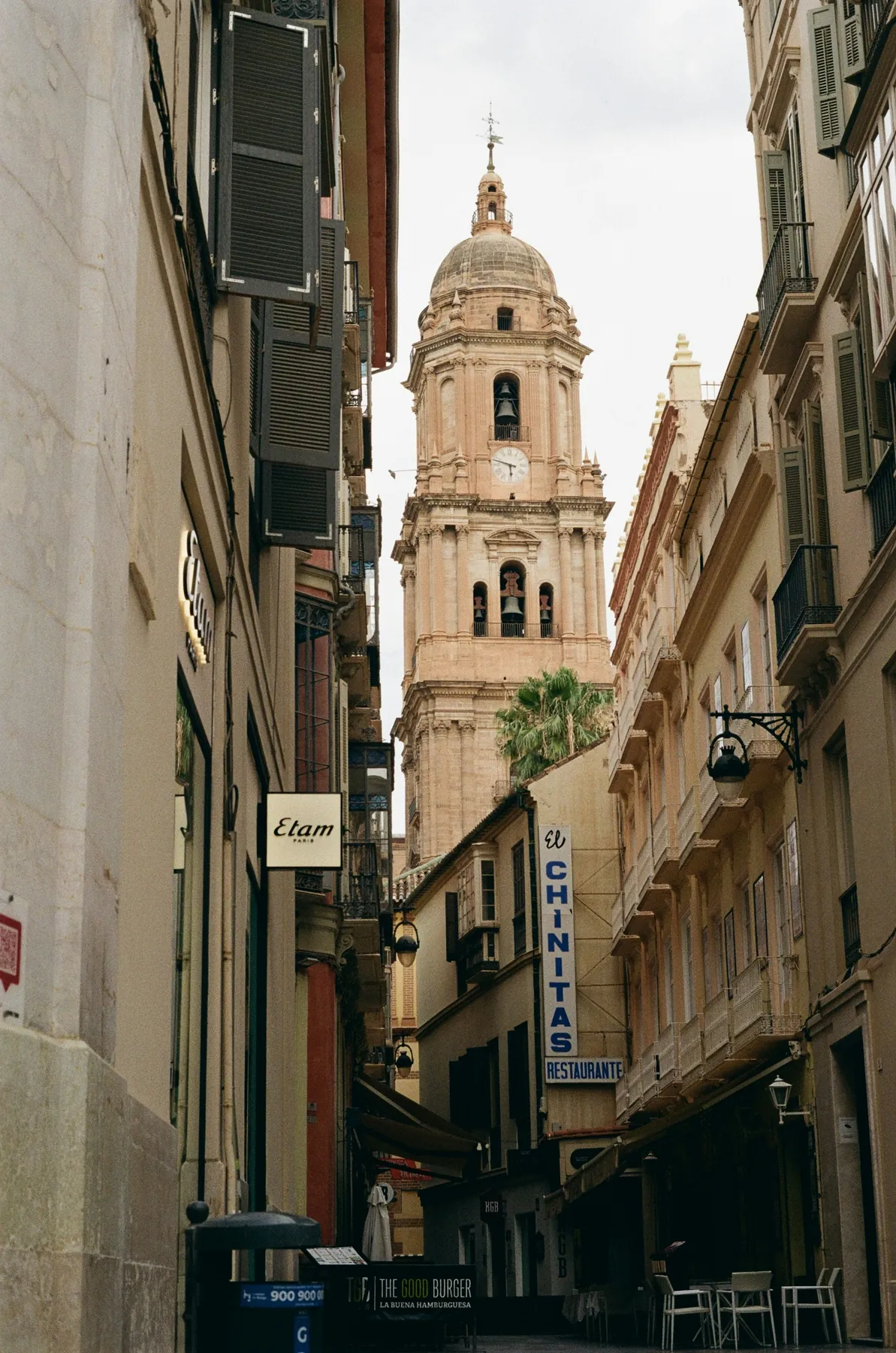 Historic street in central Malaga